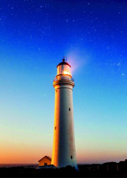 Light House in the evening poster