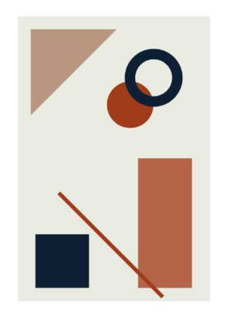 modern geometric shape #2 poster