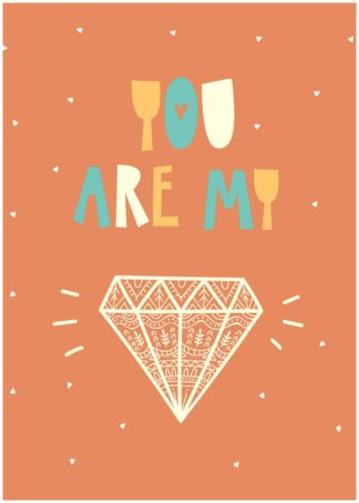 you are my diamond cartoon poster