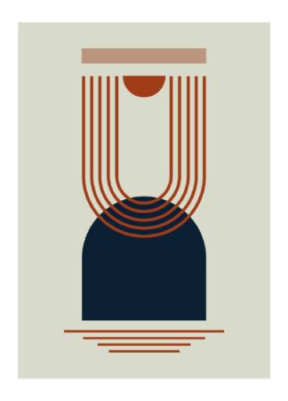 modern geometric #9 poster