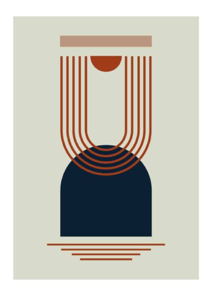 modern geometric #9 poster