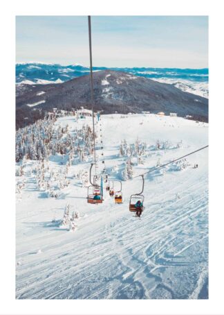 Ski lift poster