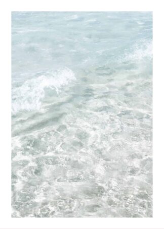 Crystal clear waves poster