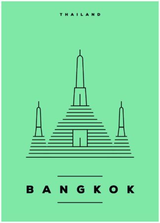 Bangkok illustration poster