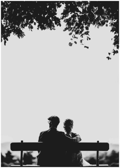 couple in the park poster