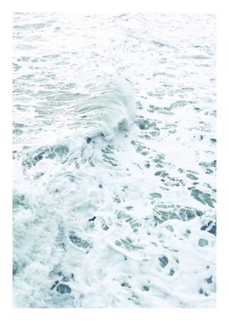 Marble magic ocean waves poster