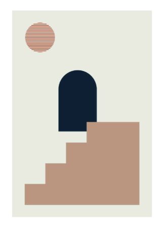 modern geometric shape #3 poster