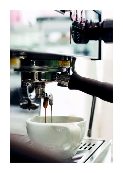 Espresso machine poster