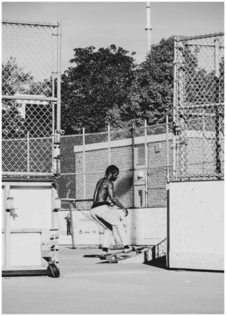 focused skater poster