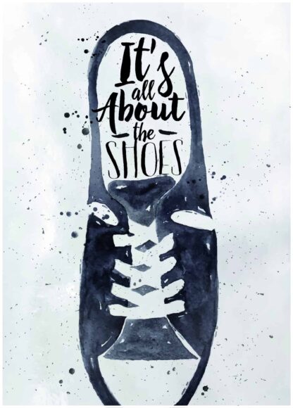 its all about the shoes poster