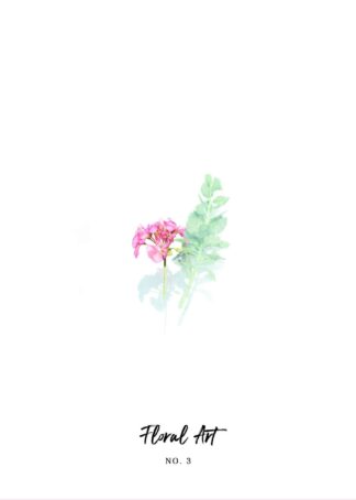 Watercolor flower No.3 poster